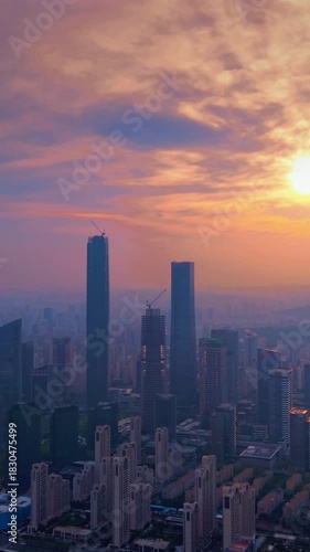 Wallpaper Mural Jinan Central Business District, China Torontodigital.ca