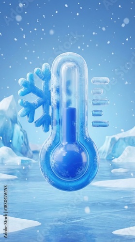 A frigid scene unfolds, wit...