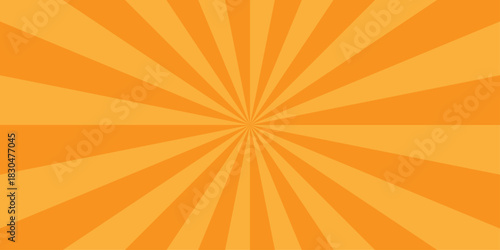 Vector sunray stripe background. Light sunburst glowing background. Sunburst pattern summer social banner. vector illustration pattern beam rays. Spiral radial striped backdrop design.	