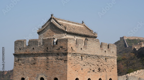The great walls view which is located in Jinshan mountains in China 