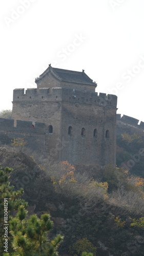 The great walls view which is located in Jinshan mountains in China 