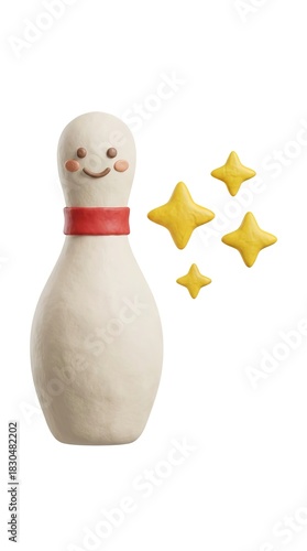A charming, smiling bowling...