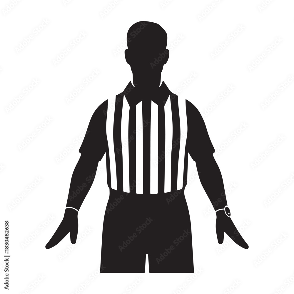 Obraz premium Sports Referee Silhouette