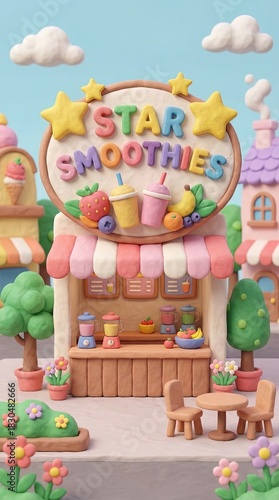 A whimsical miniature smoot...