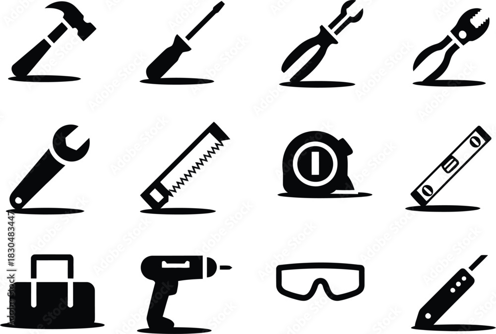Fototapeta premium Tool icons collection