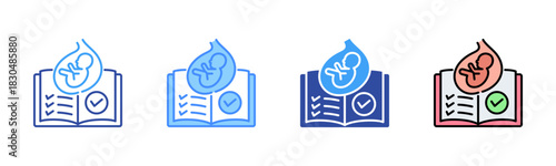 Prenatal Icon, Multi Styles Icon Set