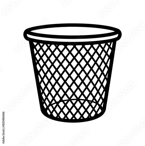 Mesh Trash Can Icon