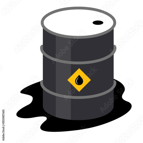 Petroleum illustration⁠ Silhouette 