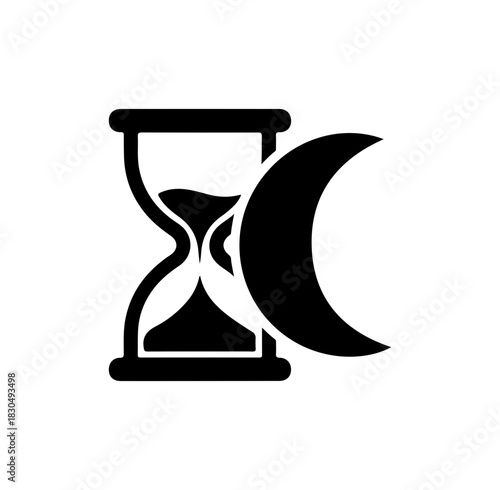 Night Time Hourglass Icon