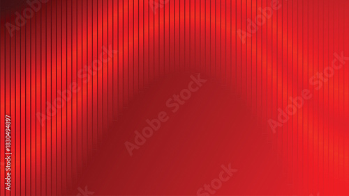 Abstract Red Gradient Background with Vertical Striped Texture and Smooth Dynamic Flow