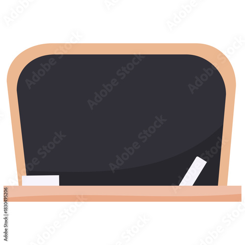 speech bubble on blackboard
