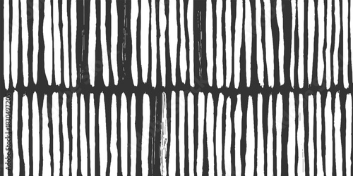 Black and white vertical brush stroke stripes pattern abstract background 1