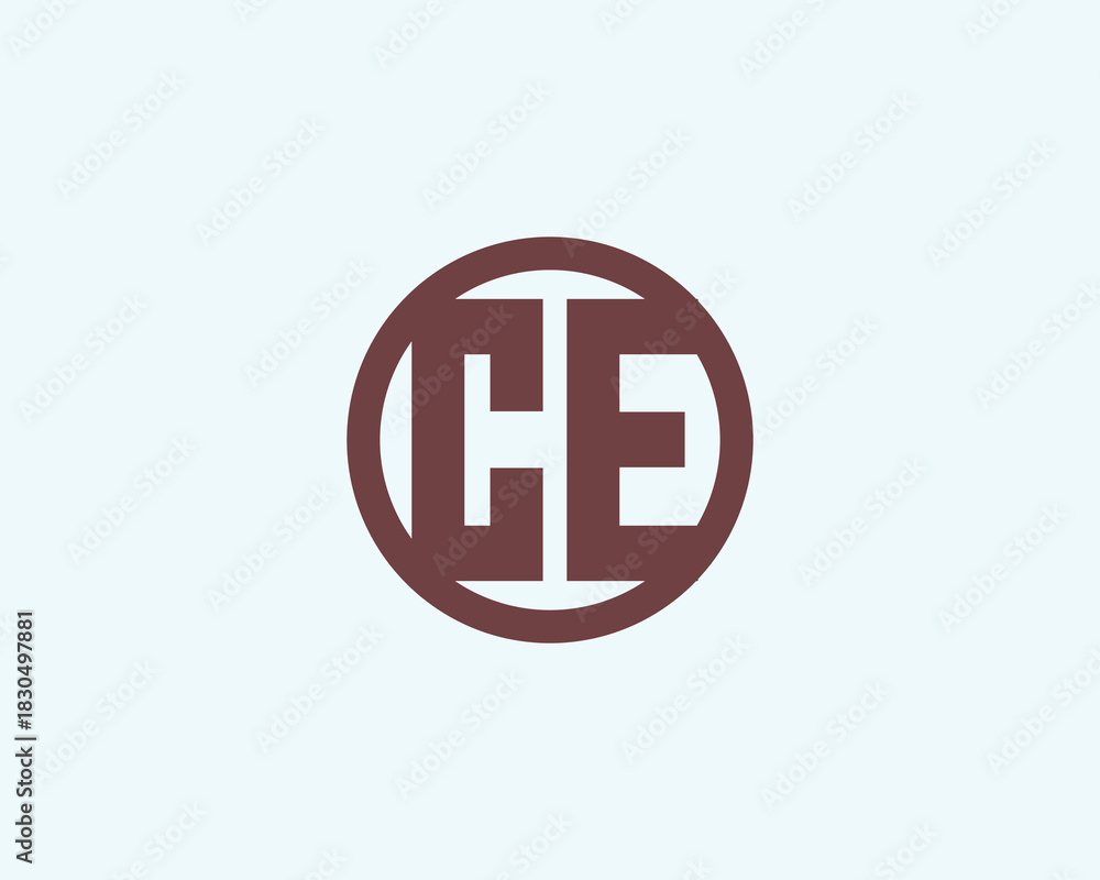 Obraz premium CE Logo design. CE