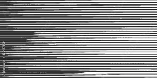 Black and white horizontal striped pattern with gradient effect abstract background