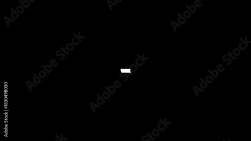 Glitch Buffering Animation With Loopable Loader On Transparent Background.