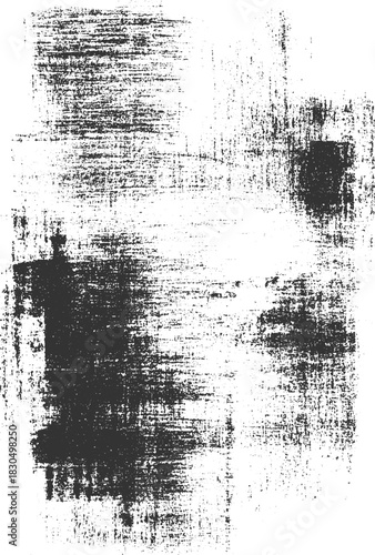 Wallpaper Mural Black ink grunge texture on white background abstract distressed pattern vector Torontodigital.ca