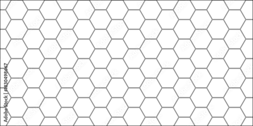 Naklejka premium Seamless hexagonal honeycomb grid texture vector illustration design