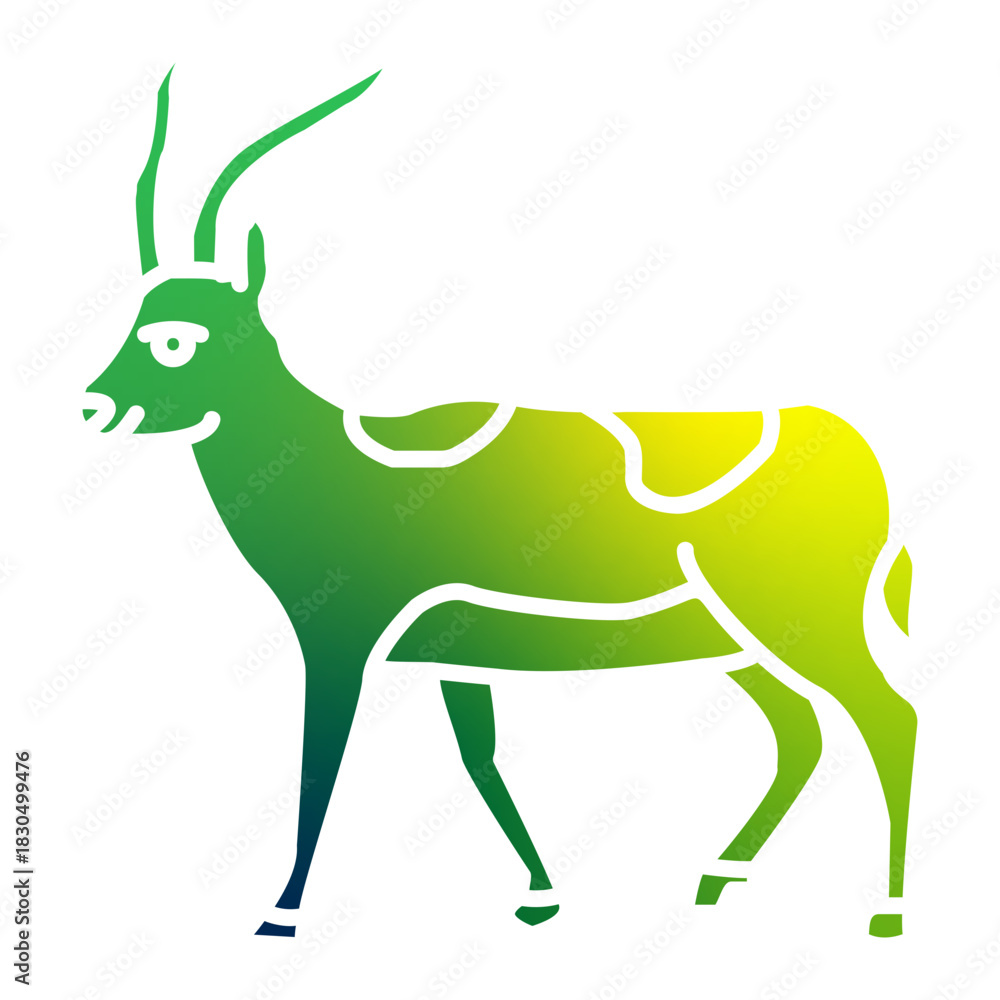 Fototapeta premium antelope icon