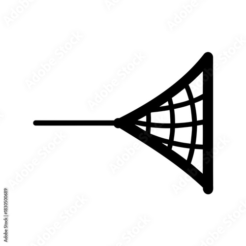 Abstract icon of a fishing net, design for a minimalist logo concept