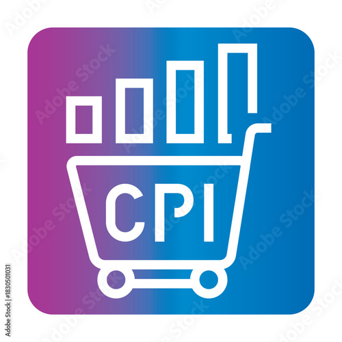 cpi black line icon for digital and print projects.