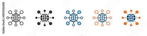 Connectivity Icon Set Multiple Style Collection 