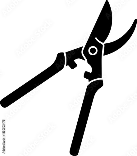 Silhouette of Garden Pruning Shears