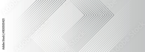 Abstract background with glowing gray and white arrow lines design. Modern geometric line pattern for covers, posters, banners, brochures, presentations, and websites. EPS. 3