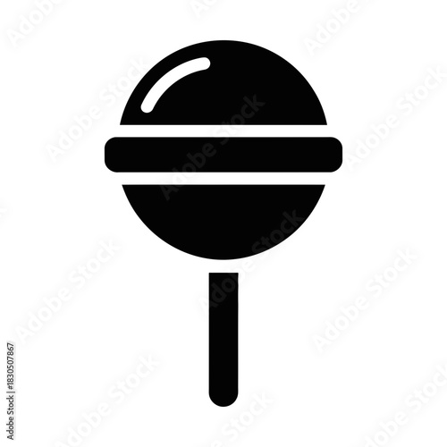 lollipop candy glyph icon