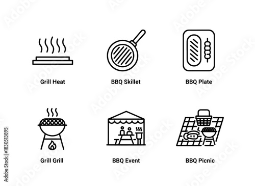 Grill Heat BBQ Skillet BBQ Plate Grill Event BBQ Picnic