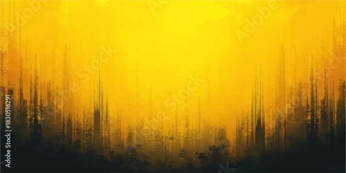 Abstract golden light streaks with darker bottom gradient background