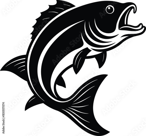 Leaping Fish Silhouette