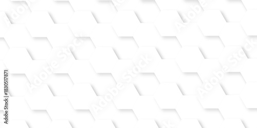 Abstract background with hexagons Abstract hexagon polygonal pattern background vector. seamless bright white abstract honeycomb background.	