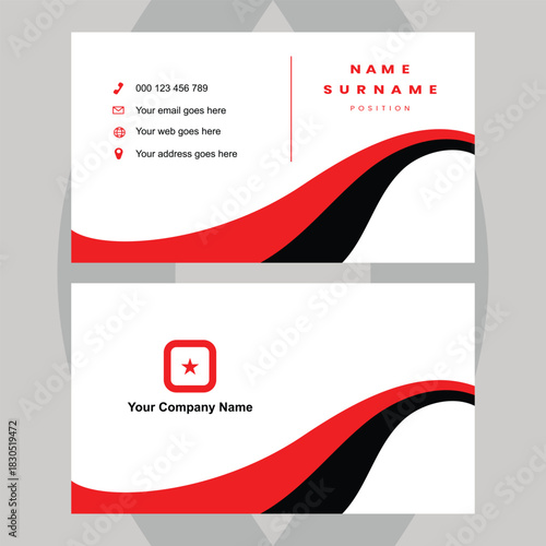 Modern business card design template offers a professional, memorable first impression for entrepreneurs and companies seeking a stylish edge today	
