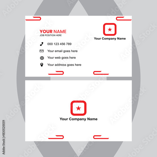 Create a professional, modern business card with this customizable template for networking and brand identity, perfect for small businesses and entrepreneurs