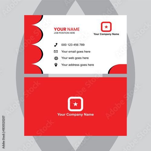 Modern business card design template for professional networking and brand identity, create a lasting impression with sleek and contemporary design elements