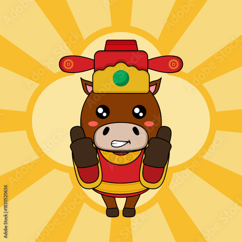 a cartoon horse vector illustration. Eps 10.