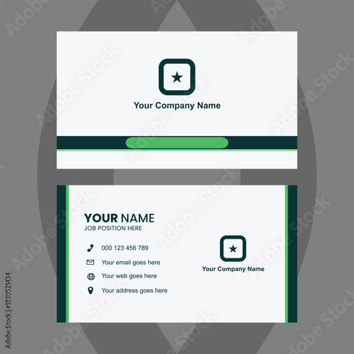 Modern business card design template offers a professional, memorable first impression for entrepreneurs and companies seeking a stylish edge today	
