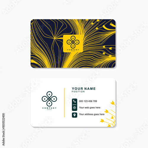 Modern business card design template offers a professional, memorable first impression for entrepreneurs and companies seeking a stylish edge today	
