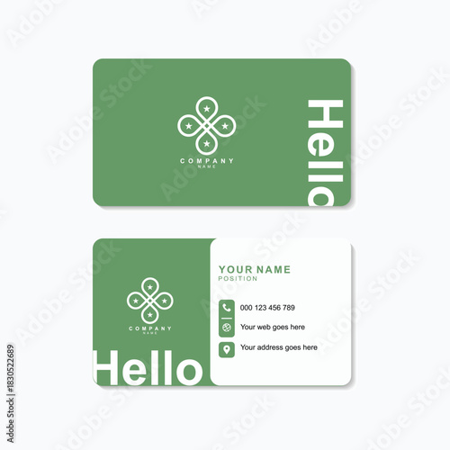 Modern business card design template offers a professional, memorable first impression for entrepreneurs and companies seeking a stylish edge today	
