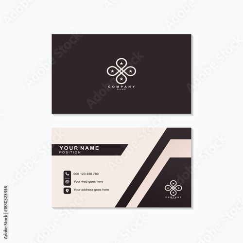 Modern business card design template offers a professional, memorable first impression for entrepreneurs and companies seeking a stylish edge today	

