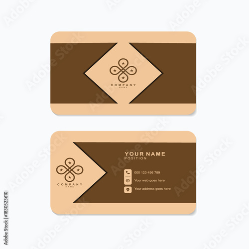 Modern business card design template offers a professional, memorable first impression for entrepreneurs and companies seeking a stylish edge today	
