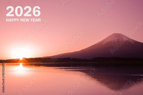 年賀状 2026年 富士山