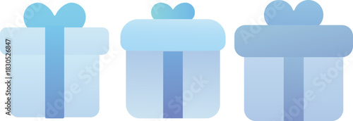 Blue gradient Gift Box Set.