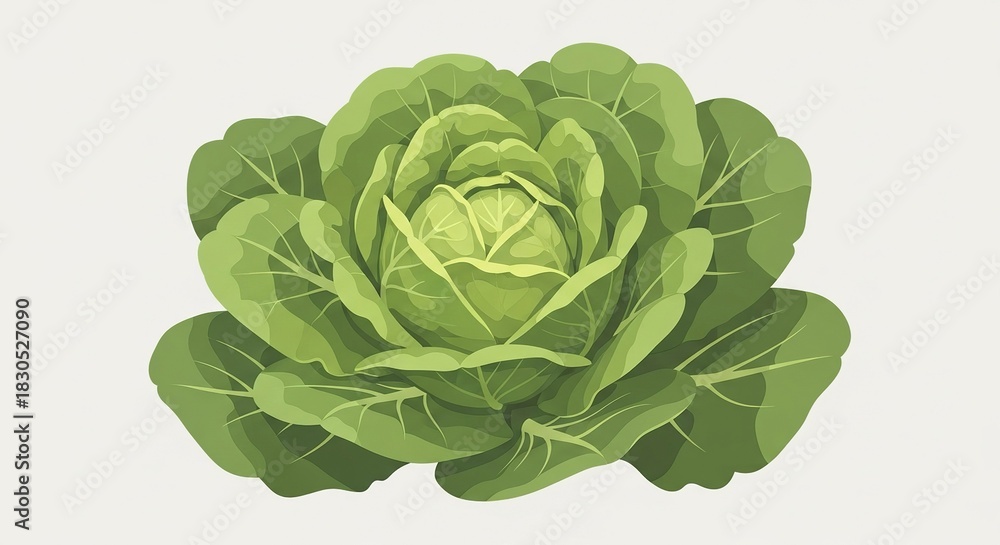 Fototapeta premium cabbage isolated on white background