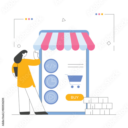 Product Selection Vector Illustration EPS 10 File