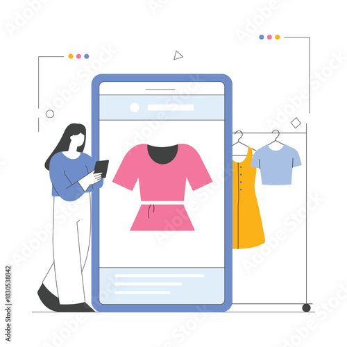 Fashion Influencer Vector Illustration EPS 10 File