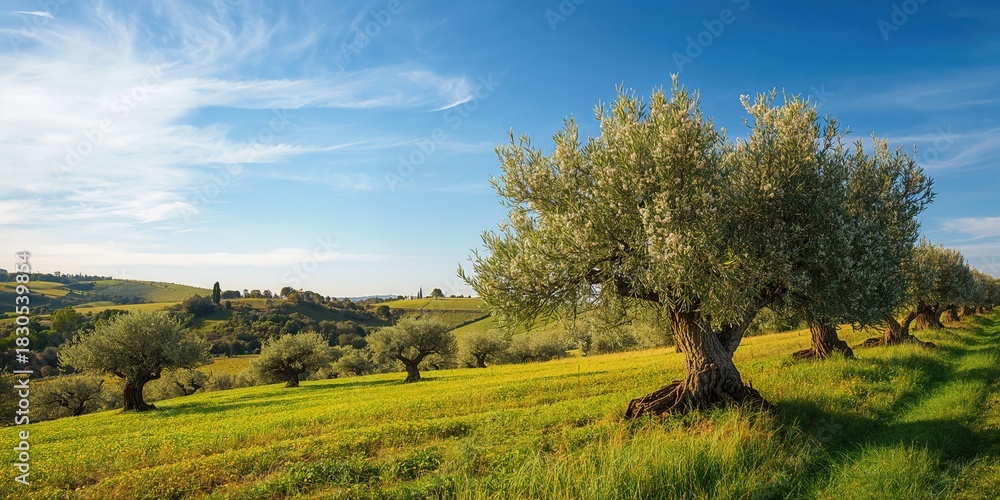 Fototapeta premium Male hand with a white glove arranges a spotted betel leaf in a small black pot on a mirrored garden table, focusing on plant maintenance.