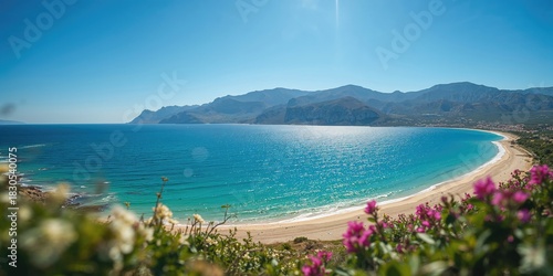 Fototapeta Naklejka Na Ścianę i Meble -  Lavender field in Valensole, France with vibrant purple flowers, ideal for landscape photography, Earth Day