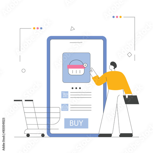 Add To Cart Vector Illustration EPS 10 File