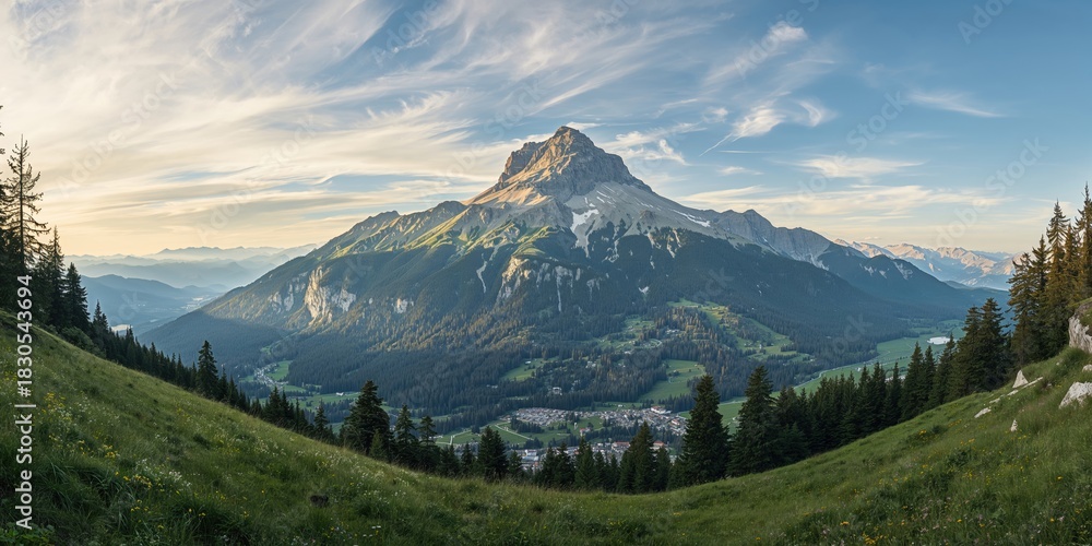 Fototapeta premium Coconut tree in a tropical landscape, emphasizing seasonal change and erosion risk